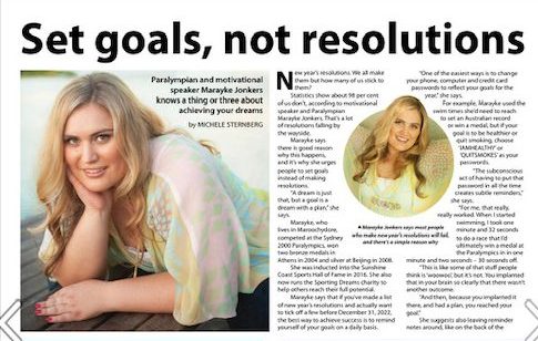 Set goals, not resolutions